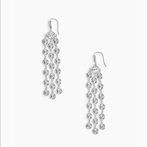NWOT Kendra Scott Daya Statement Earrings in Silver - brand new